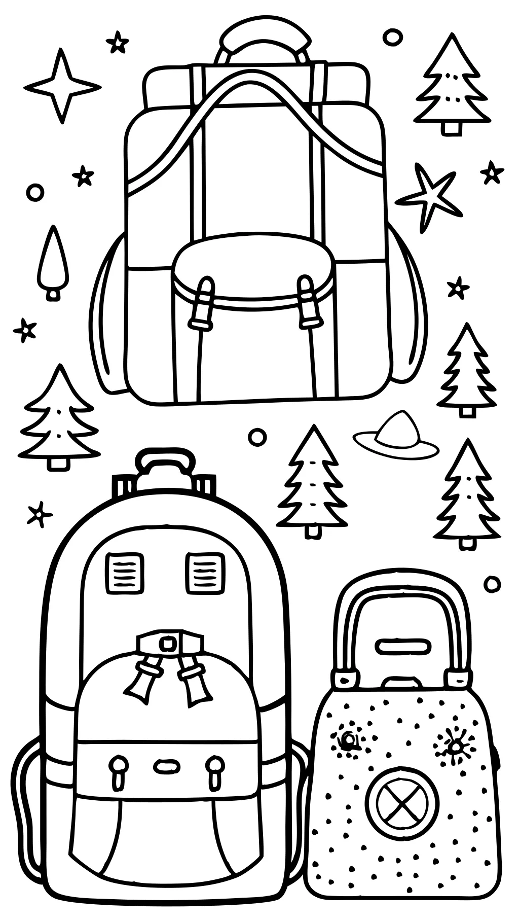 backpack coloring pages